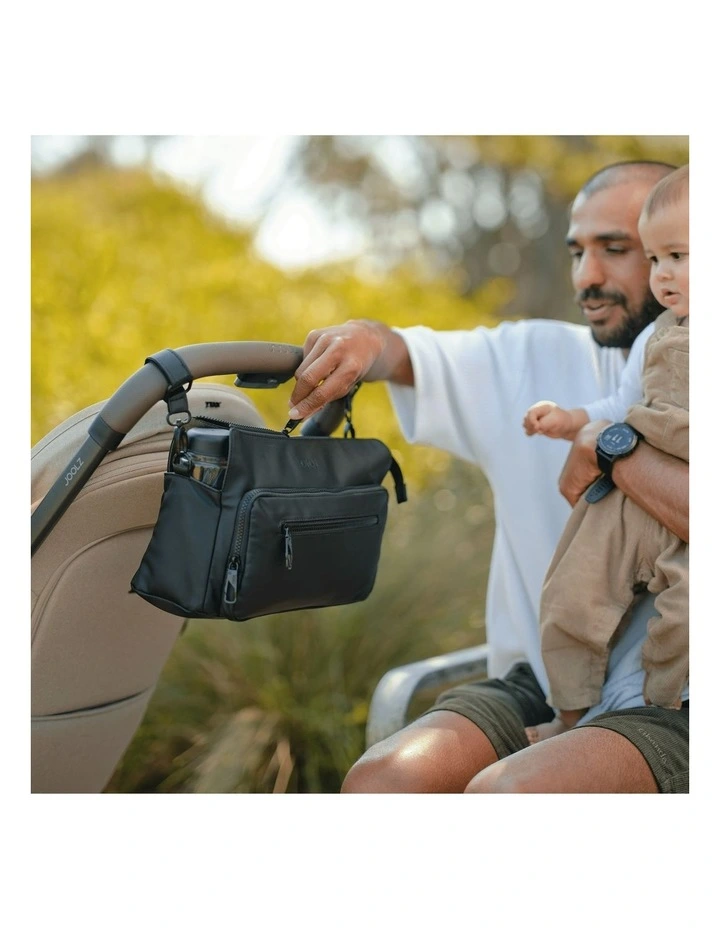 Multitasker Pram Caddy 2.0 in Black Weatherproof image 4