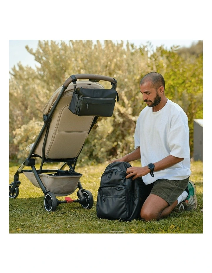 Multitasker Pram Caddy 2.0 in Black Weatherproof image 5