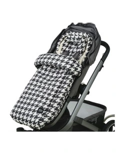 4-in-1 Convertible Footmuff in Houndstooth