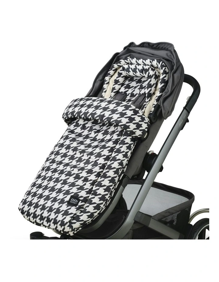 4-in-1 Convertible Footmuff in Houndstooth image 1
