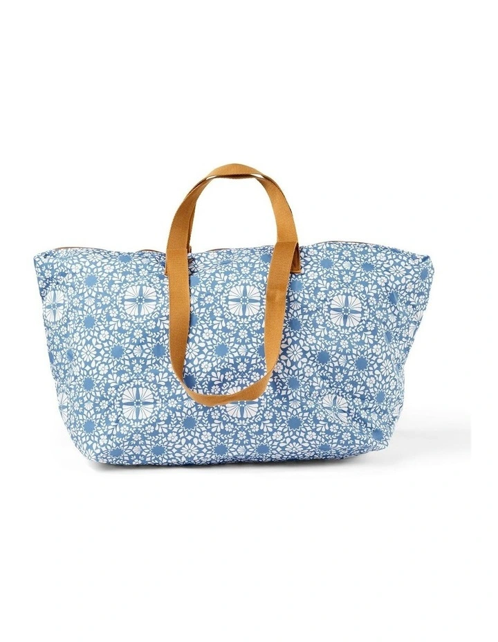 Fold-Up Tote in Moroccan Tile image 2