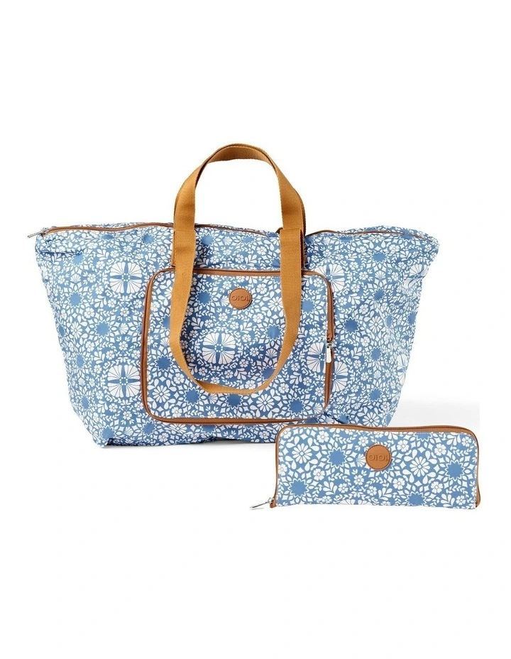 Fold-Up Tote in Moroccan Tile image 7