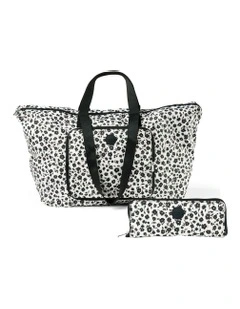 Fold-Up Tote in Ditsy Floral