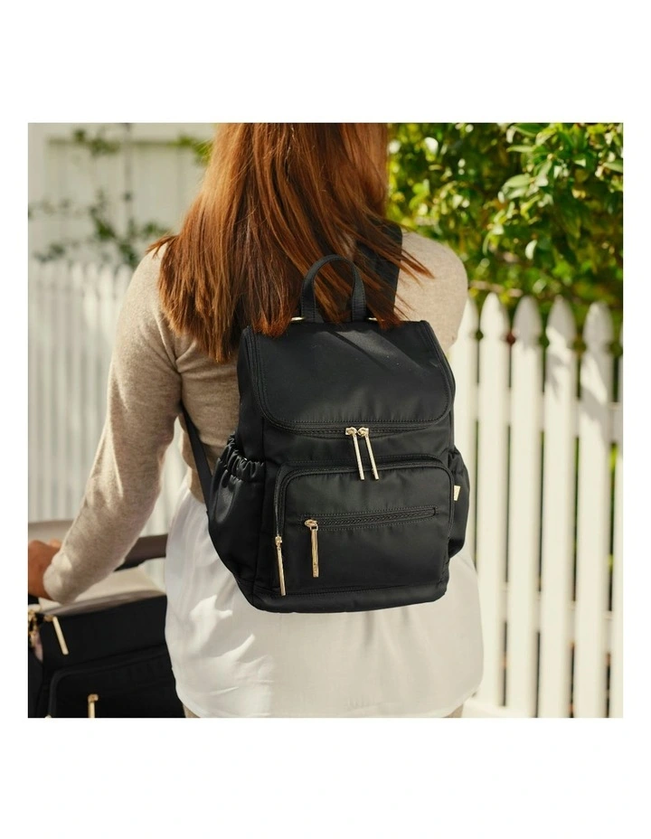Signature Mini Backpack 2.0 in Black Nylon image 2