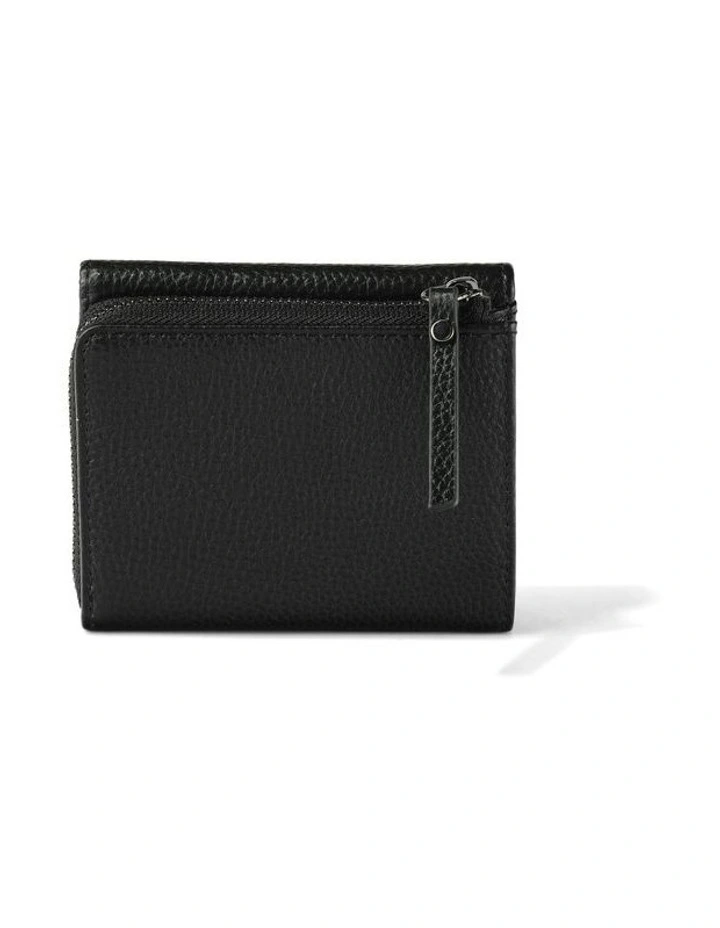 Trifold Genuine Leather Wallet in Jet Black image 6