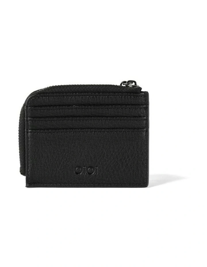 Card Wallet in Black Vegan Leather image 5