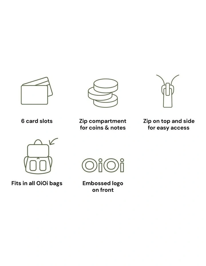 Card Wallet in Jet Black Genuine Leather image 7