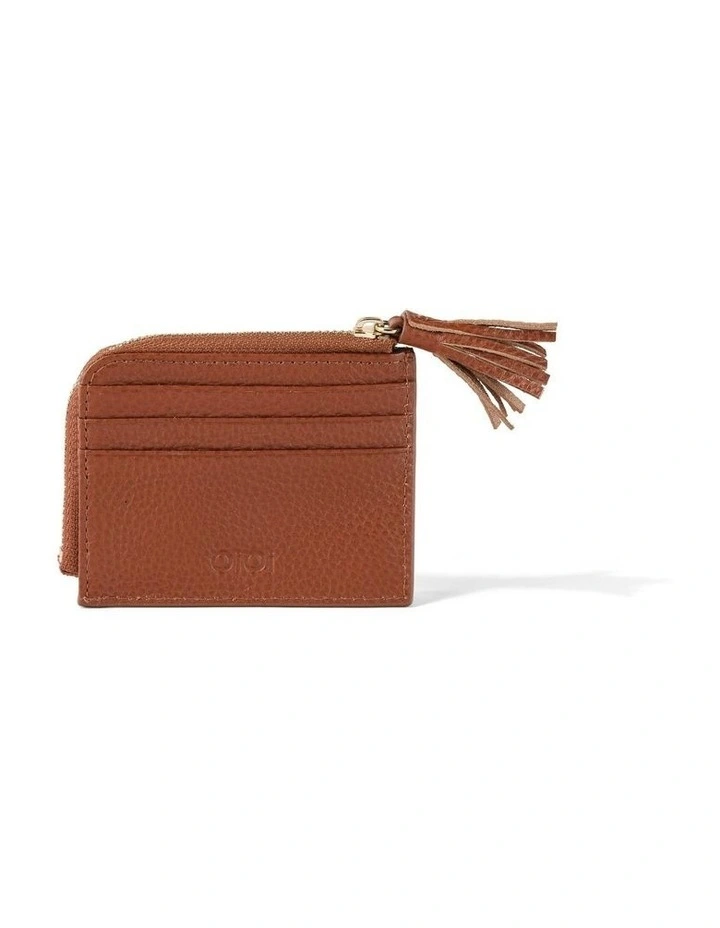 Card Wallet in Terracotta Genuine Leather image 2