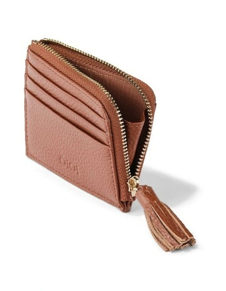 Card Wallet in Terracotta Genuine Leather image 3