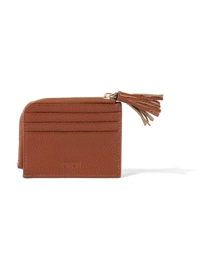 Card Wallet in Terracotta Genuine Leather image 5
