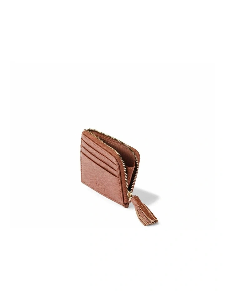 Card Wallet in Terracotta Genuine Leather image 6