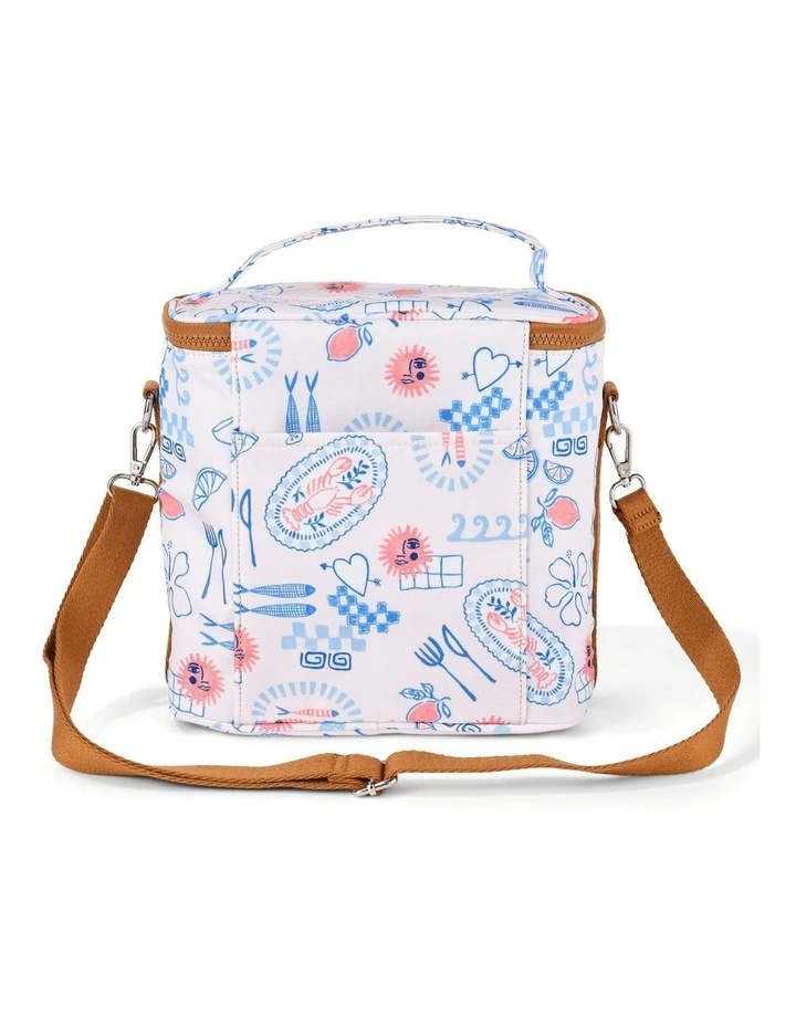 Midi Insulated Lunch Bag/Pumping Bag in Mediterranean image 2