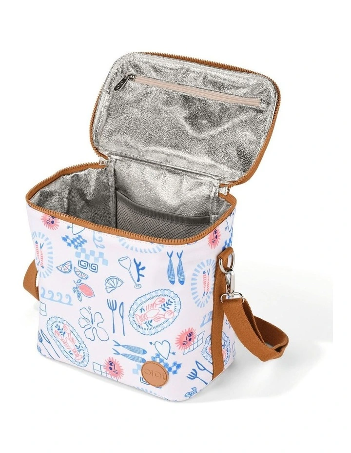 Midi Insulated Lunch Bag/Pumping Bag in Mediterranean image 3