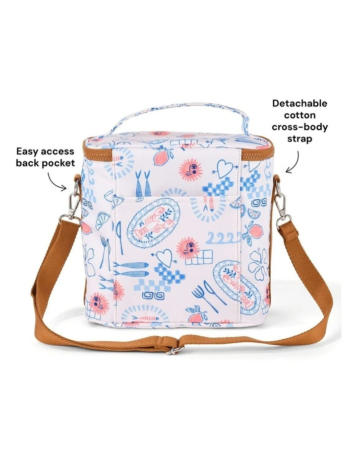 Midi Insulated Lunch Bag/Pumping Bag in Mediterranean image 4