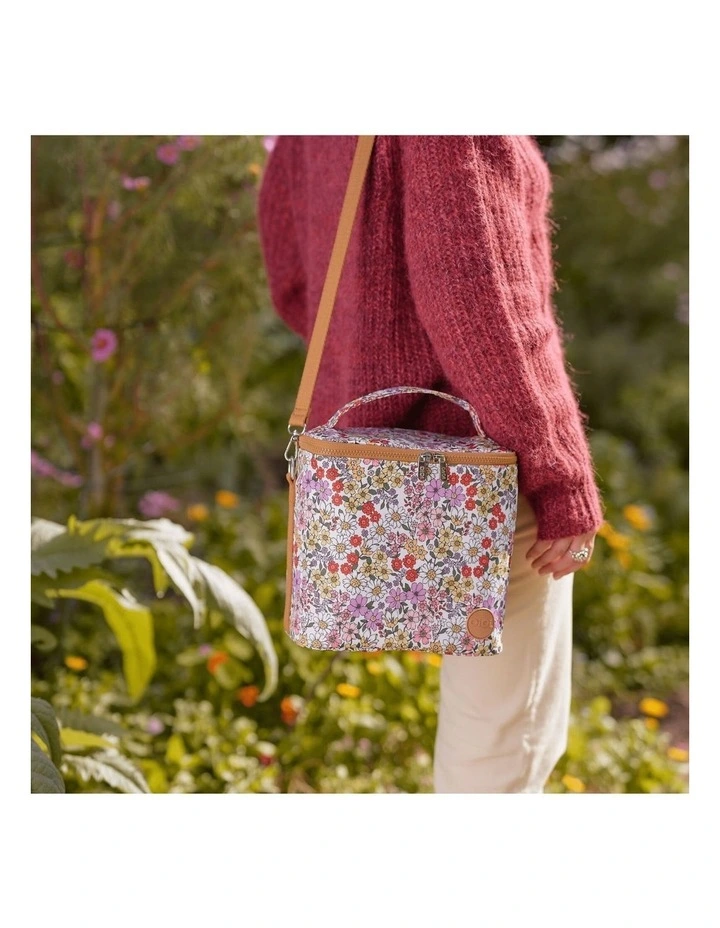 Midi Insulated Lunch Bag/Pumping Bag in Daisy image 3