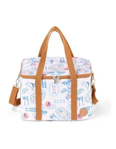 Maxi Insulated Picnic Bag/Pumping Bag in Mediterranean