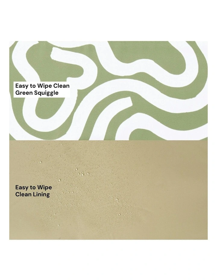 Change Mat Clutch in Green Squiggle image 6