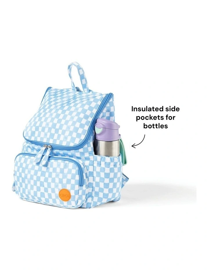 Signature Backpack in Blue Check image 3