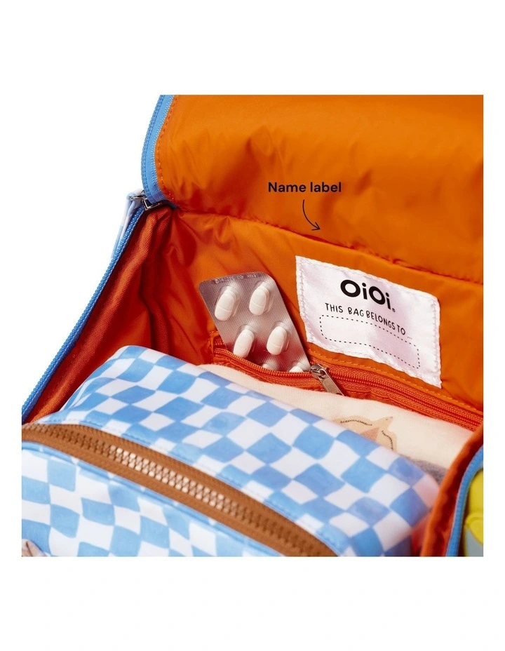 Signature Backpack in Blue Check image 5