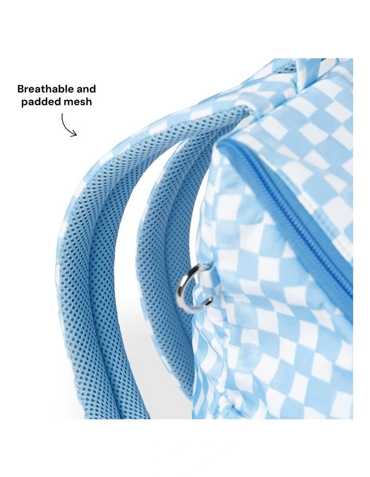 Signature Backpack in Blue Check image 7