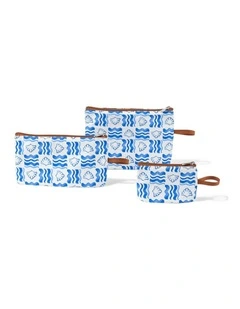 Packing Pouch Trio in Coastline