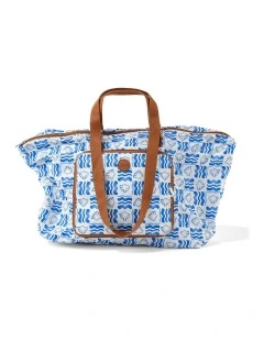Fold-Up Tote in Coastline