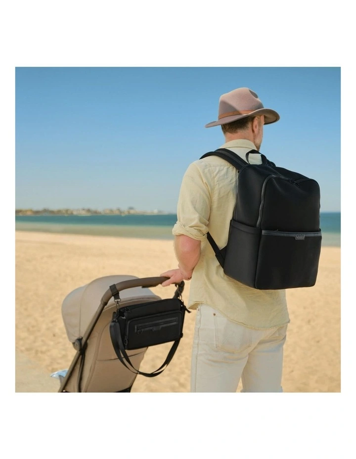 Multitasker Nappy Backpack in Black image 2