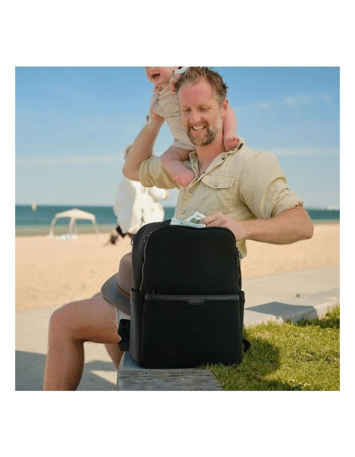 Multitasker Nappy Backpack in Black image 4