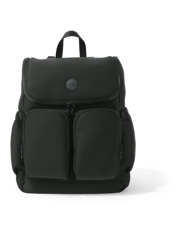 Signature Nappy Backpack in Black image 1