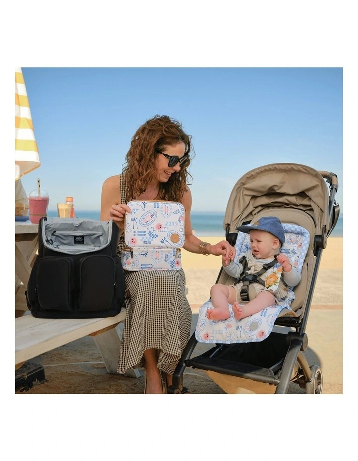 Signature Nappy Backpack in Black image 4