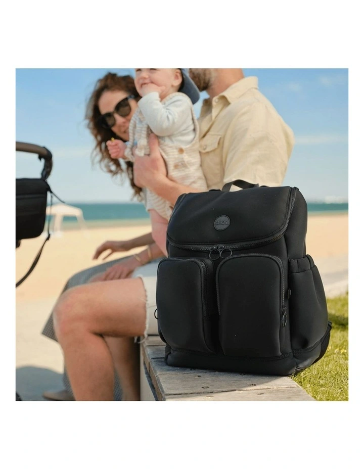 Signature Nappy Backpack in Black image 5