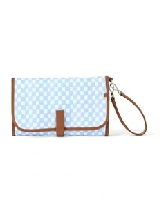 Change Mat Clutch in Blue Check