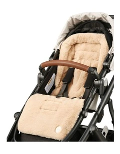 Reversible Houndstooth Faux Fur Pram Liner in Multi
