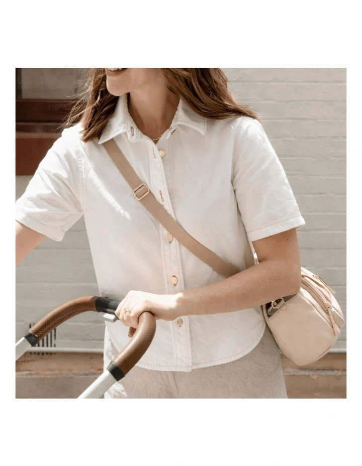 Multitasker Pram Caddy 2.0 in Beige Nylon image 5