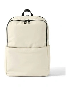 Multitasker Nappy Backpack in White Weatherproof