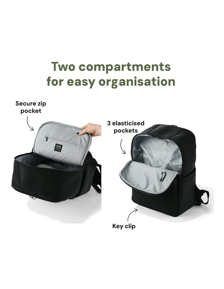 Multitasker Nappy Backpack in White Weatherproof image 3