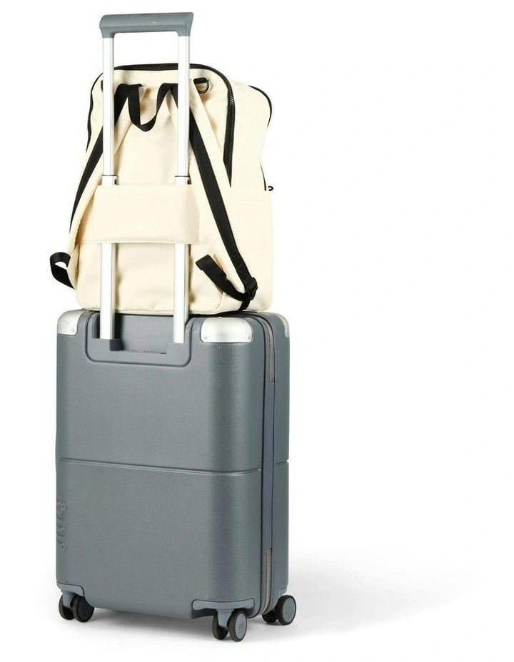 Multitasker Nappy Backpack in White Weatherproof image 6