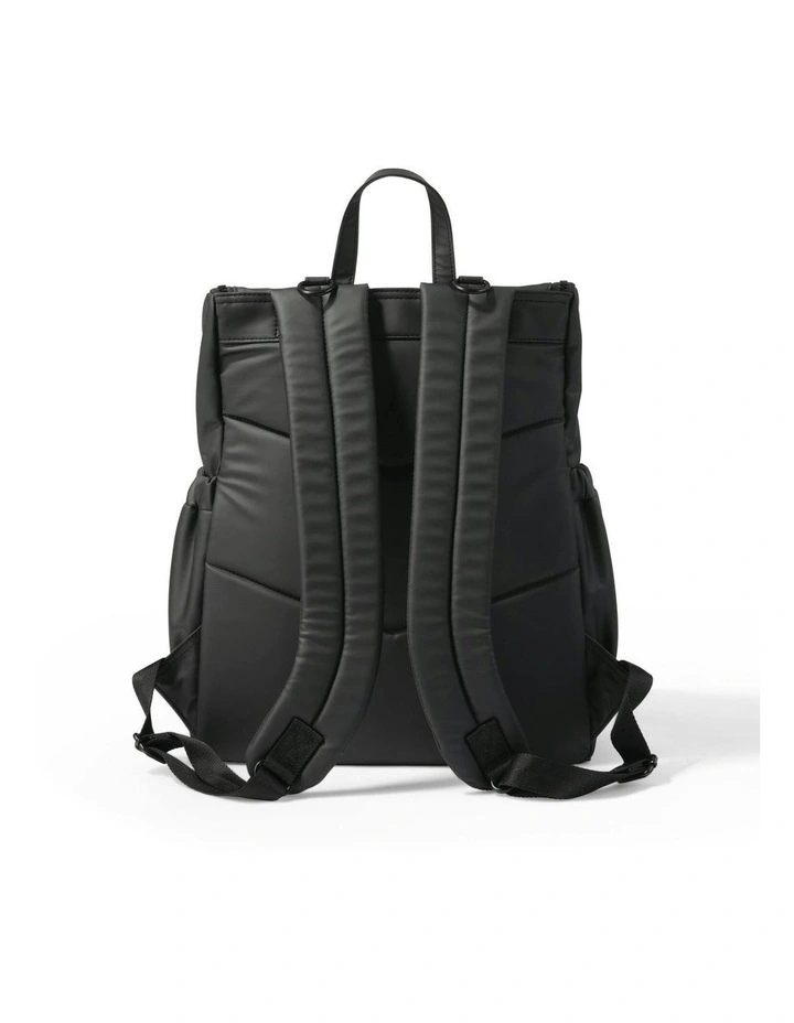 Signature Nappy Backpack in Black Weatherproof image 4
