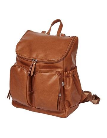 tan nappy backpack