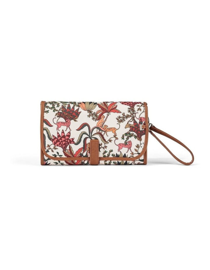 Change Mat Clutch in Jungle Cream/Tan Assorted