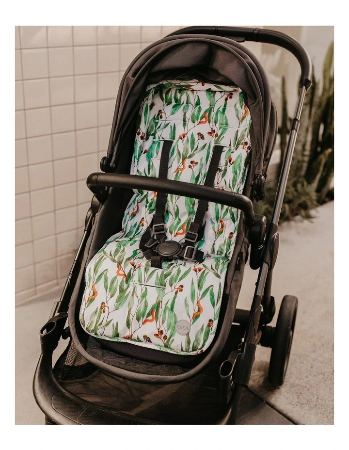 OiOi Reversible Pram Liner Eucalyptus 