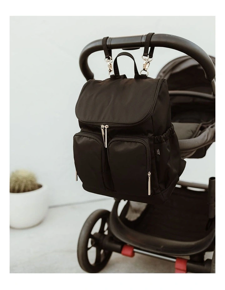 OIOI - Signature Nappy Backpack - Black Neoprene main image 1