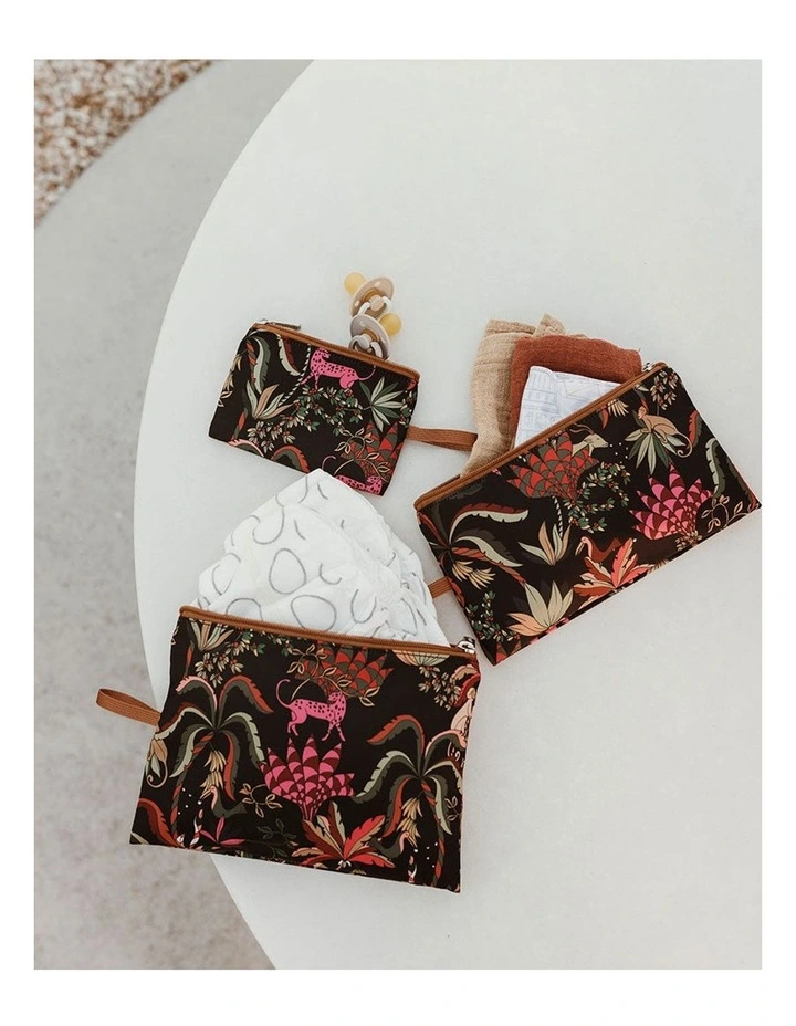 Packing Pouch Trio Jungle in Black image 2