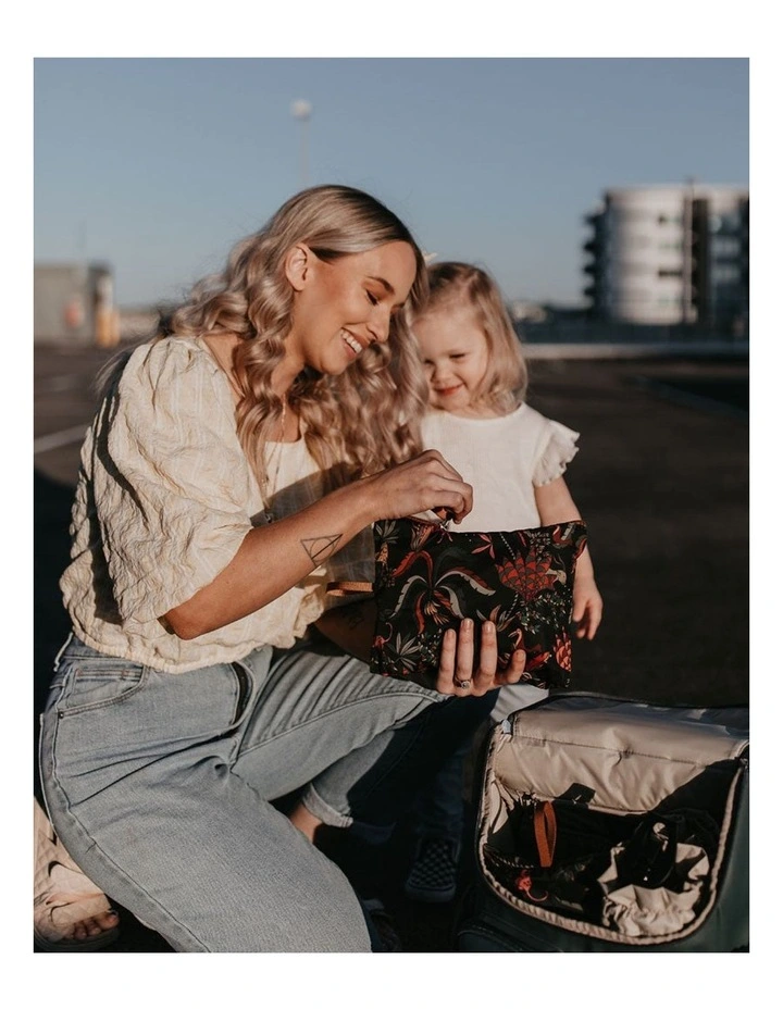 Packing Pouch Trio Jungle in Black image 5