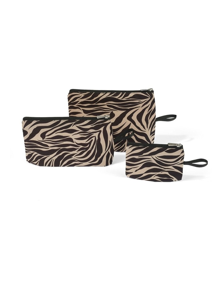 Packing Pouch Trio in Zebra Assorted