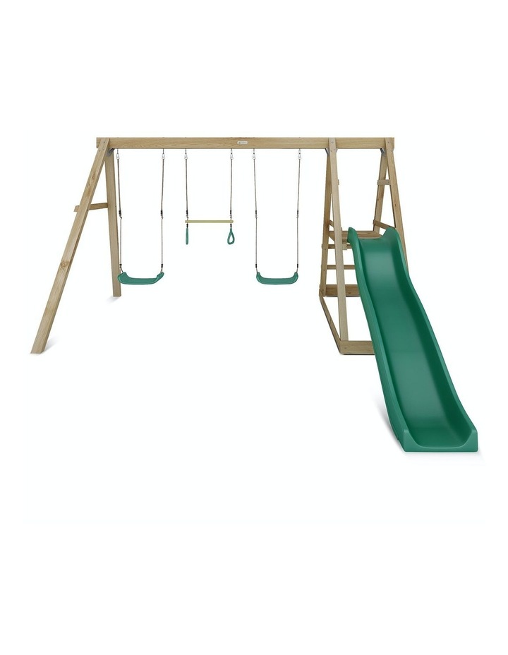 Winston 4 Station Swing & Slide Green
