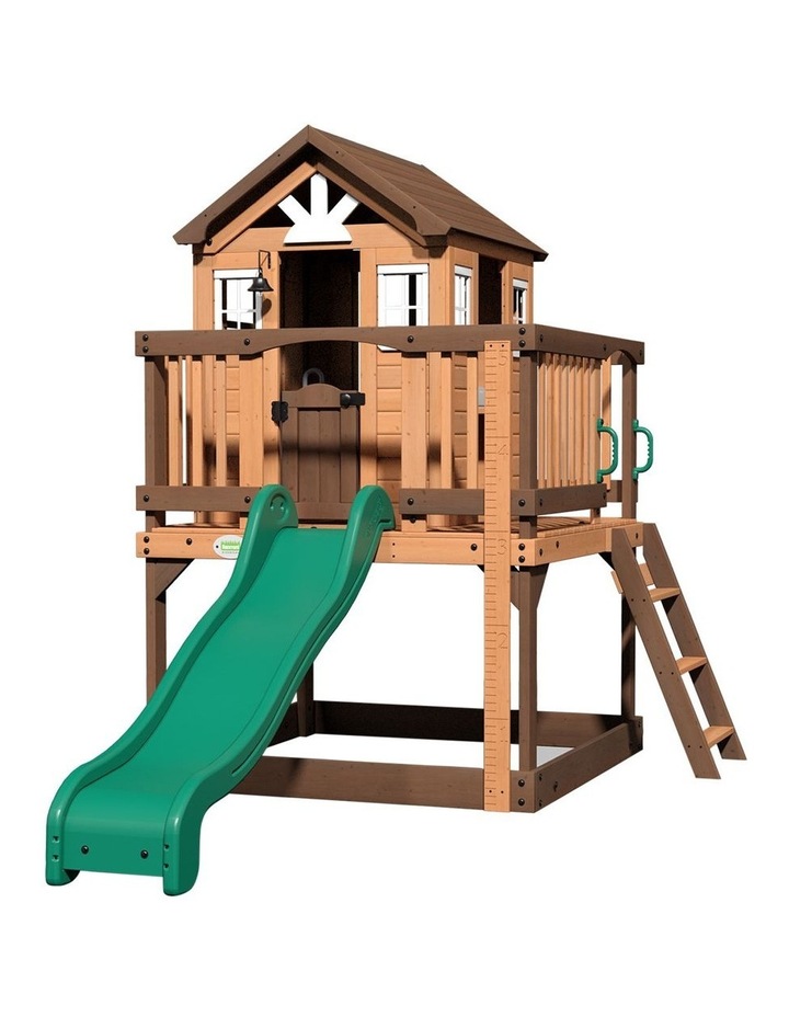 Backyard Discovery Echo Heights Cubby House with Slide Assorted