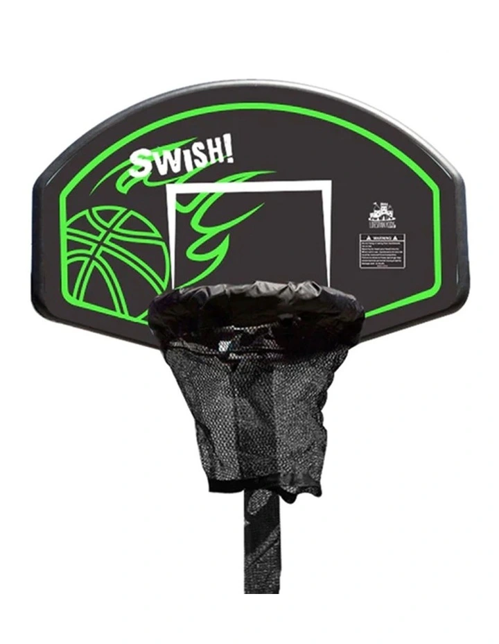 Swish Trampoline Basketball Ring with Timber Swing Set Adaptor image 1