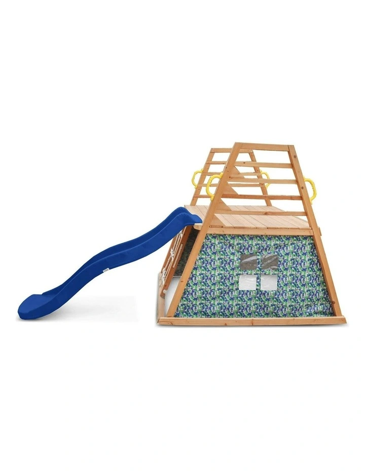 Cooper Climbing Frame with Slide 1.8m in Blue image 3