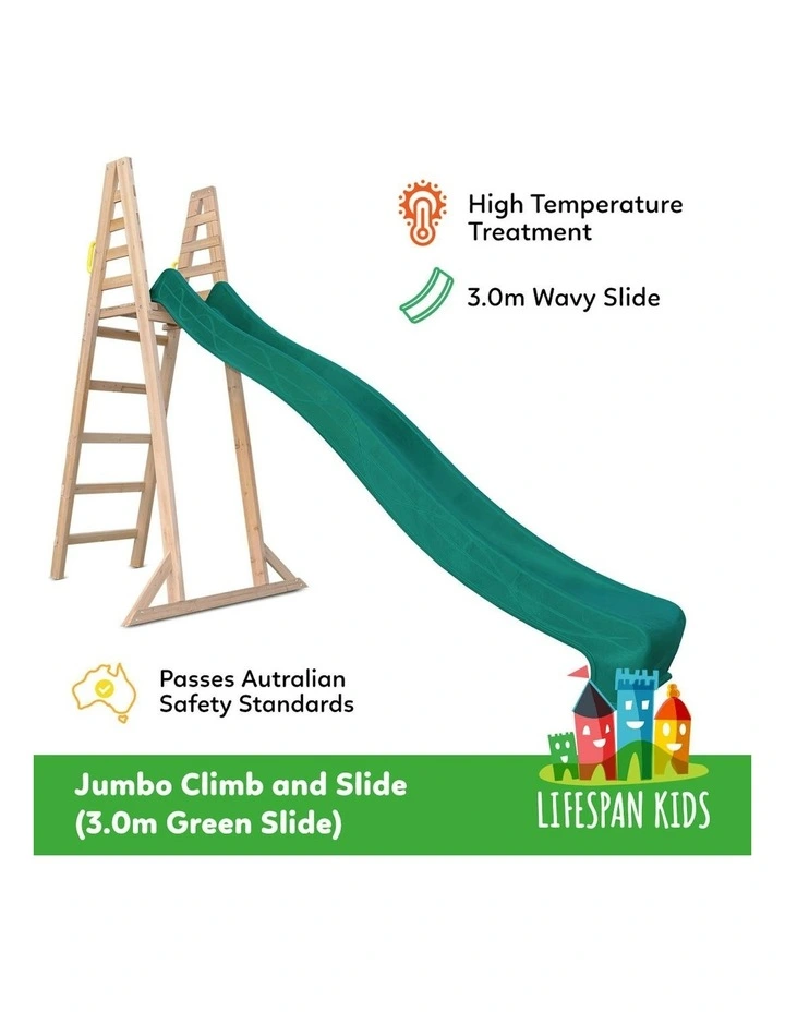 Jumbo Climb & 3m Green Slide image 2